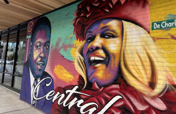 Central Ave mural: joyous portraits of Black community leaders